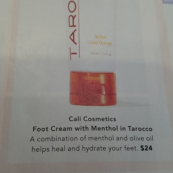 New Cali Cosmetics Foot Cream in Tarocco - Picture 2 of 2